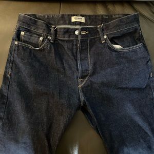 Like New! Buck Mason Dark Wash Denim Bootcut